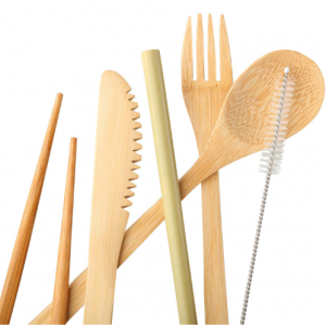 eco cutlery set bamboo products sustainability eco environmentally friendly